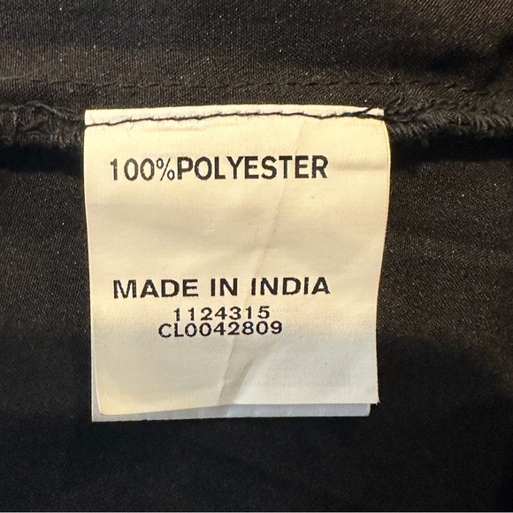 eShakti Black Floral Maxi Dress Size 3X Long Sleeve V-Neck Casual Flowy - Picture 8 of 10